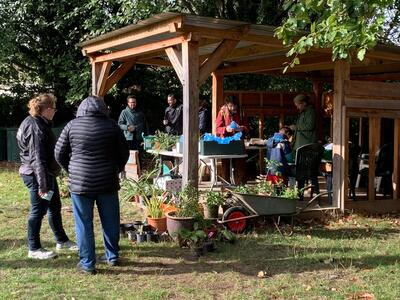 Plant sale at the garden